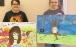 Kimberly and Dori, HRS poster contest state winners.