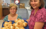 HRS residents Jennifer and her daughter Helen enjoy baking bread together.